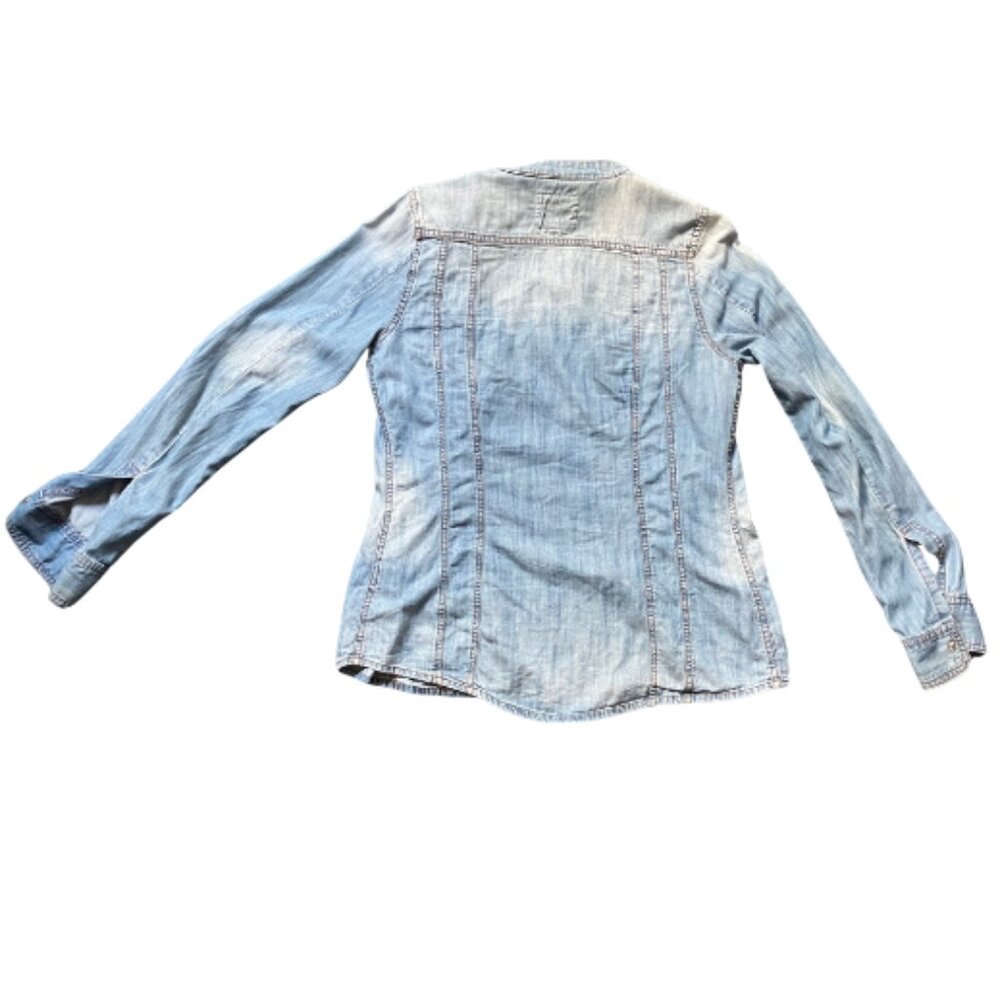 Life In Progress Thin Light Wash Jean Jacket- Women's M